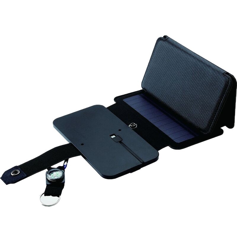 Cross-Border Foldableable Solar Power Bank Waterproof Leather Outdoor Lighting Mobile Power Charger Custom Logo - Image 5